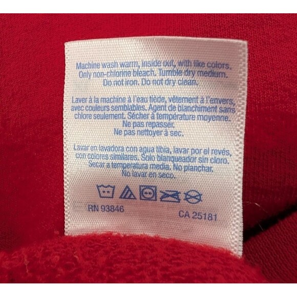 True Value Vintage Paint Splatter Red Gildan Heavy Crewneck Sweatshirt Size XL - Picture 5 of 7